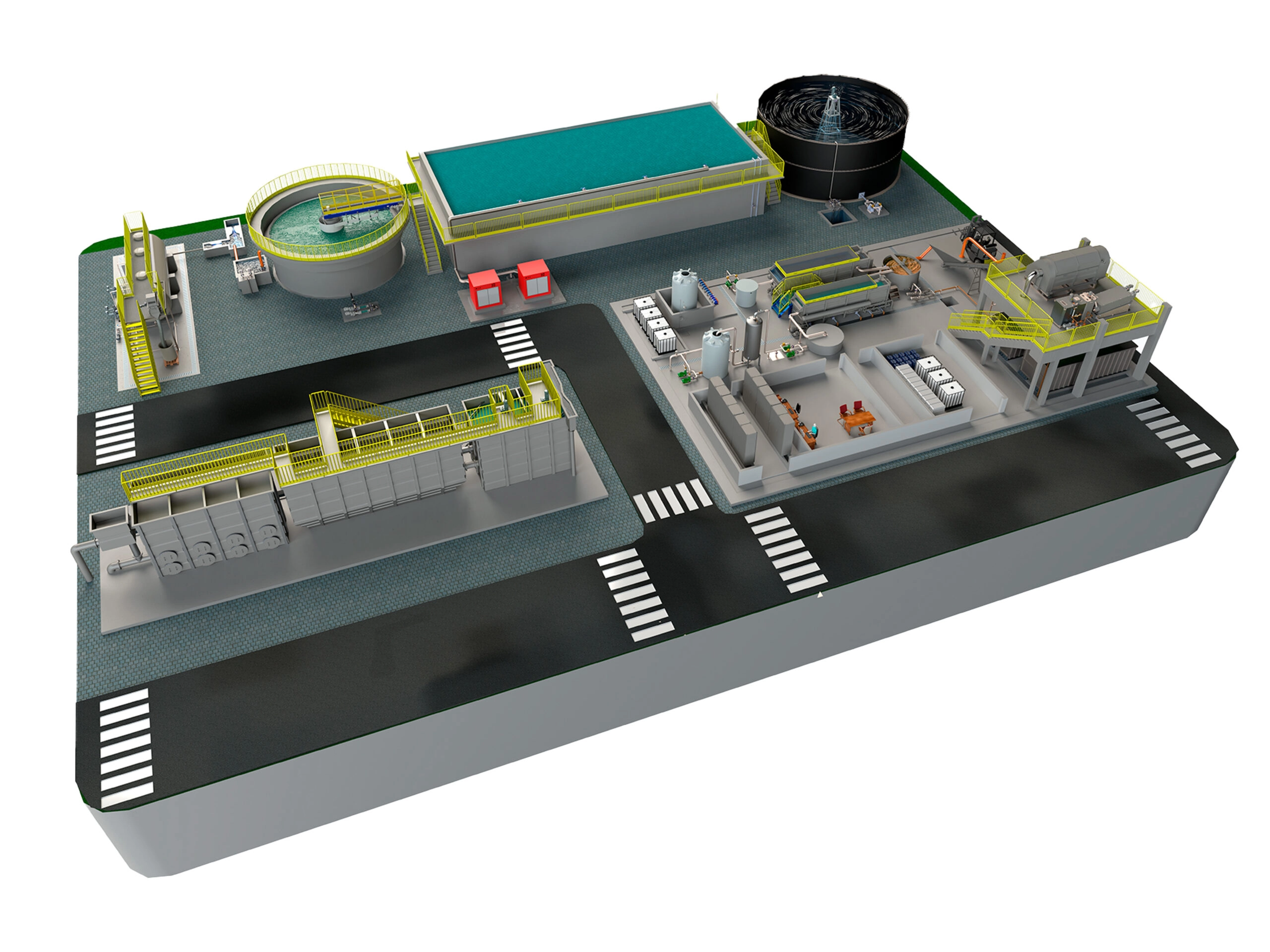 Complete industrial WWTP