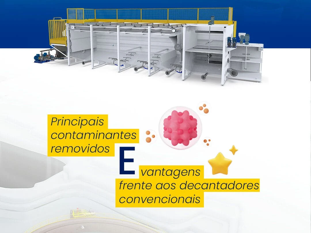 The Main Contaminants Removed in the Flotator and Its Advantages over Conventional Clarifiers.