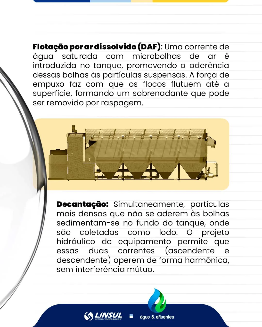 Flotodecantador: High removal of organic matter in less space