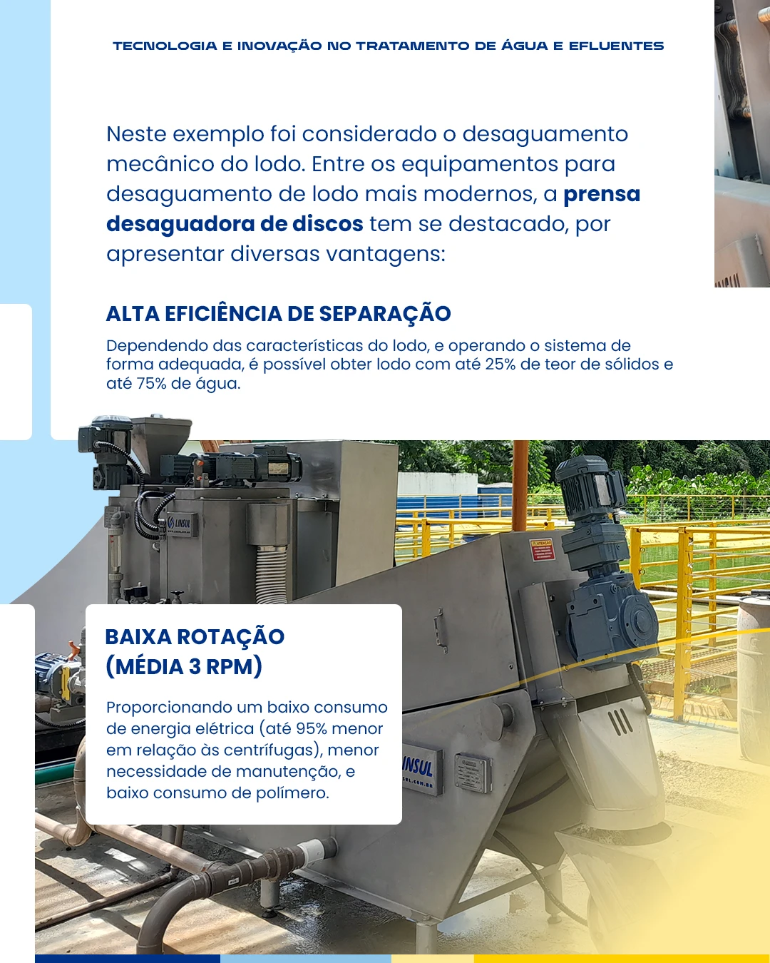 Etapas de Tratamento do Lodo de ETE