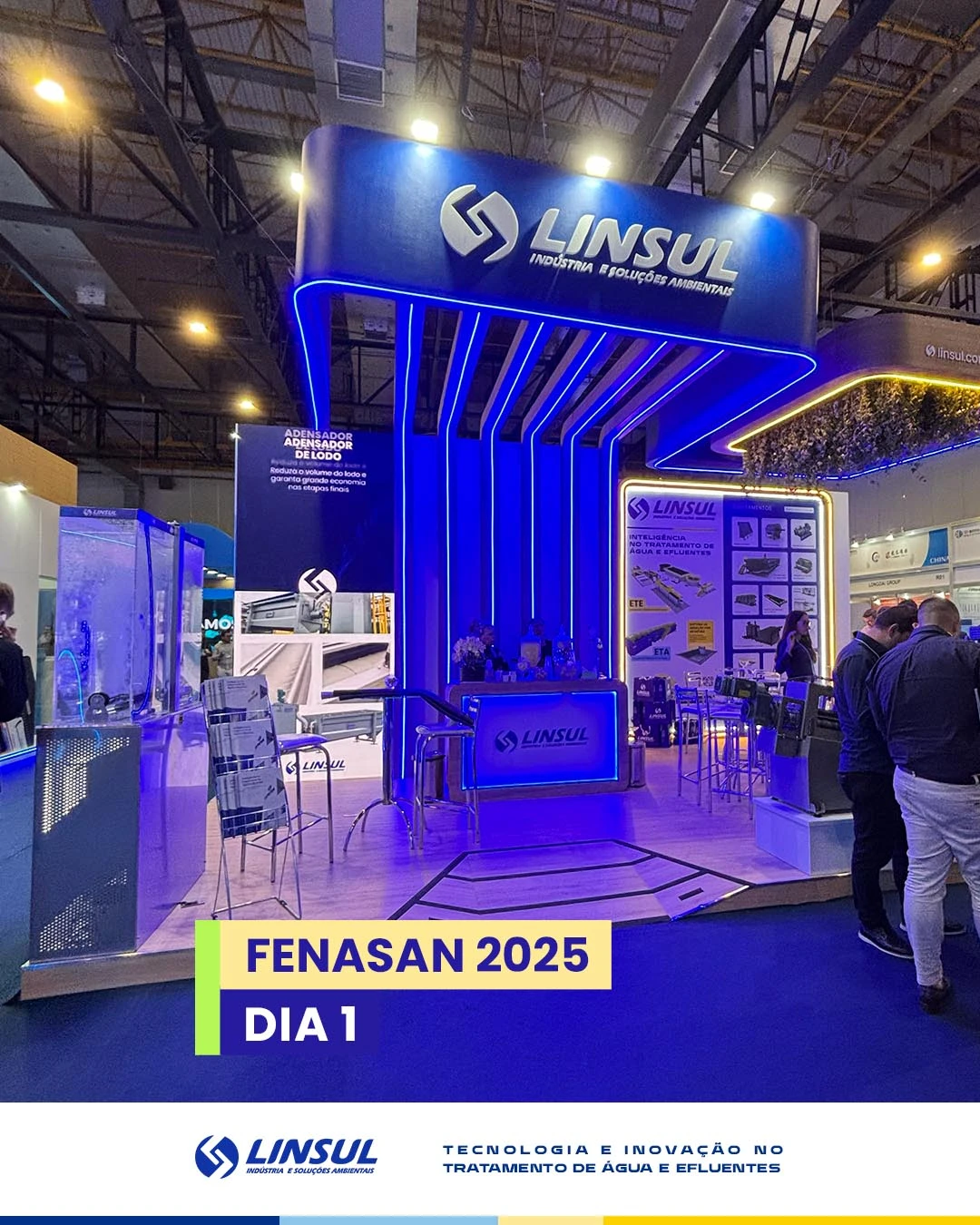 Da Desidratação de Lodo à Aeração Eficiente: As Soluções da Linsul em destaque na Fenasan 2025
