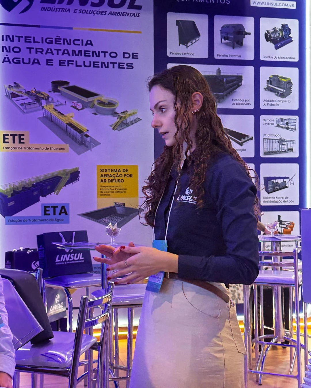 Da Desidratação de Lodo à Aeração Eficiente: As Soluções da Linsul em destaque na Fenasan 2025