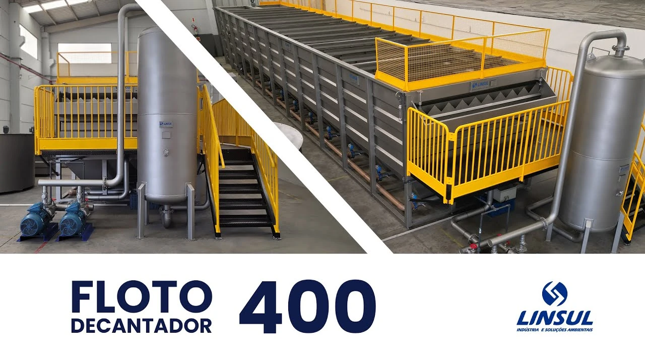 Video about Flotodecantador