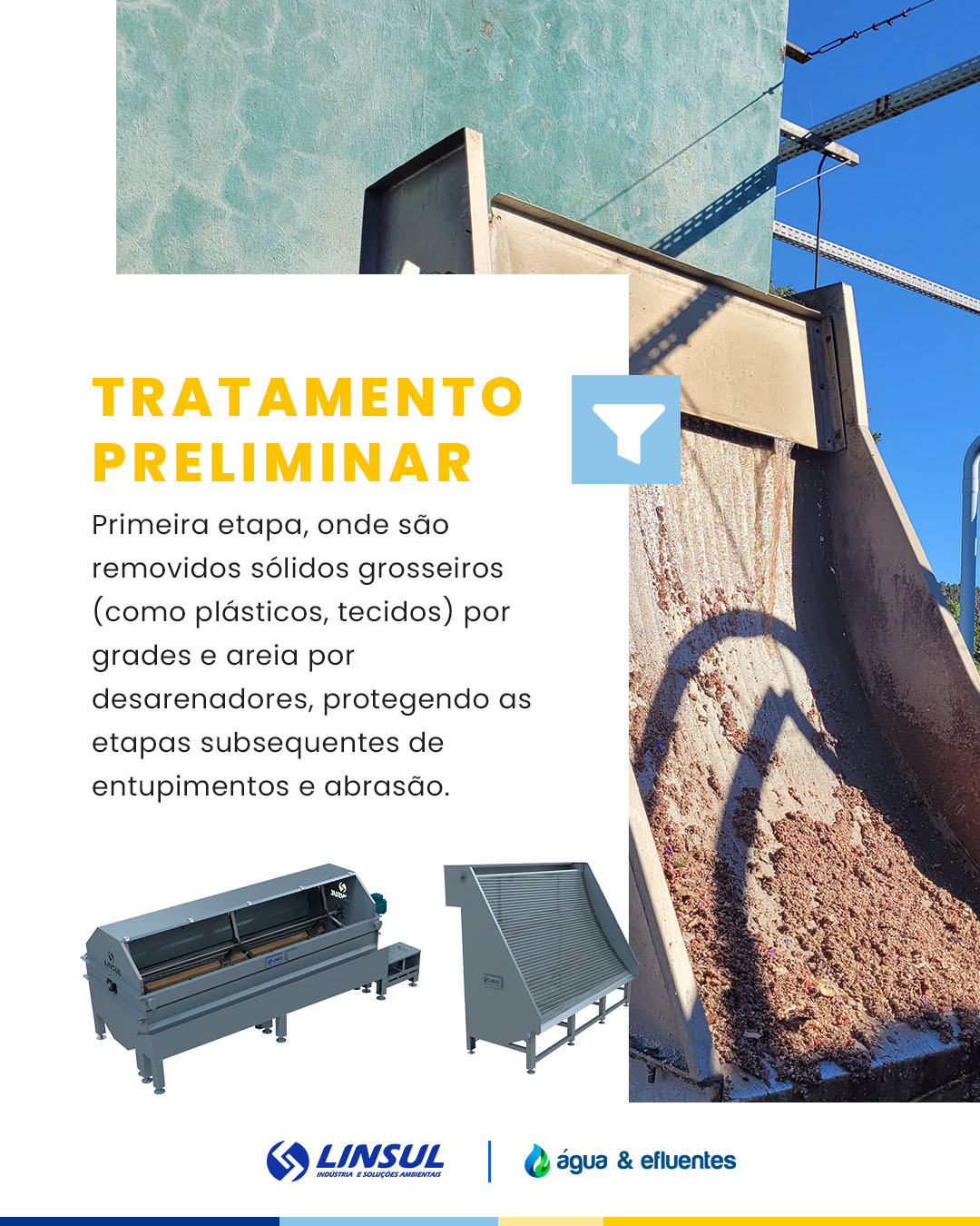 Etapas de uma Estação de Tratamento de Efluentes (ETE)