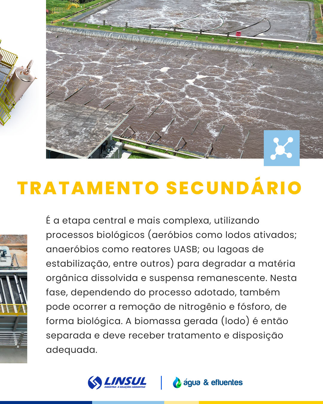 Etapas de uma Estação de Tratamento de Efluentes (ETE)