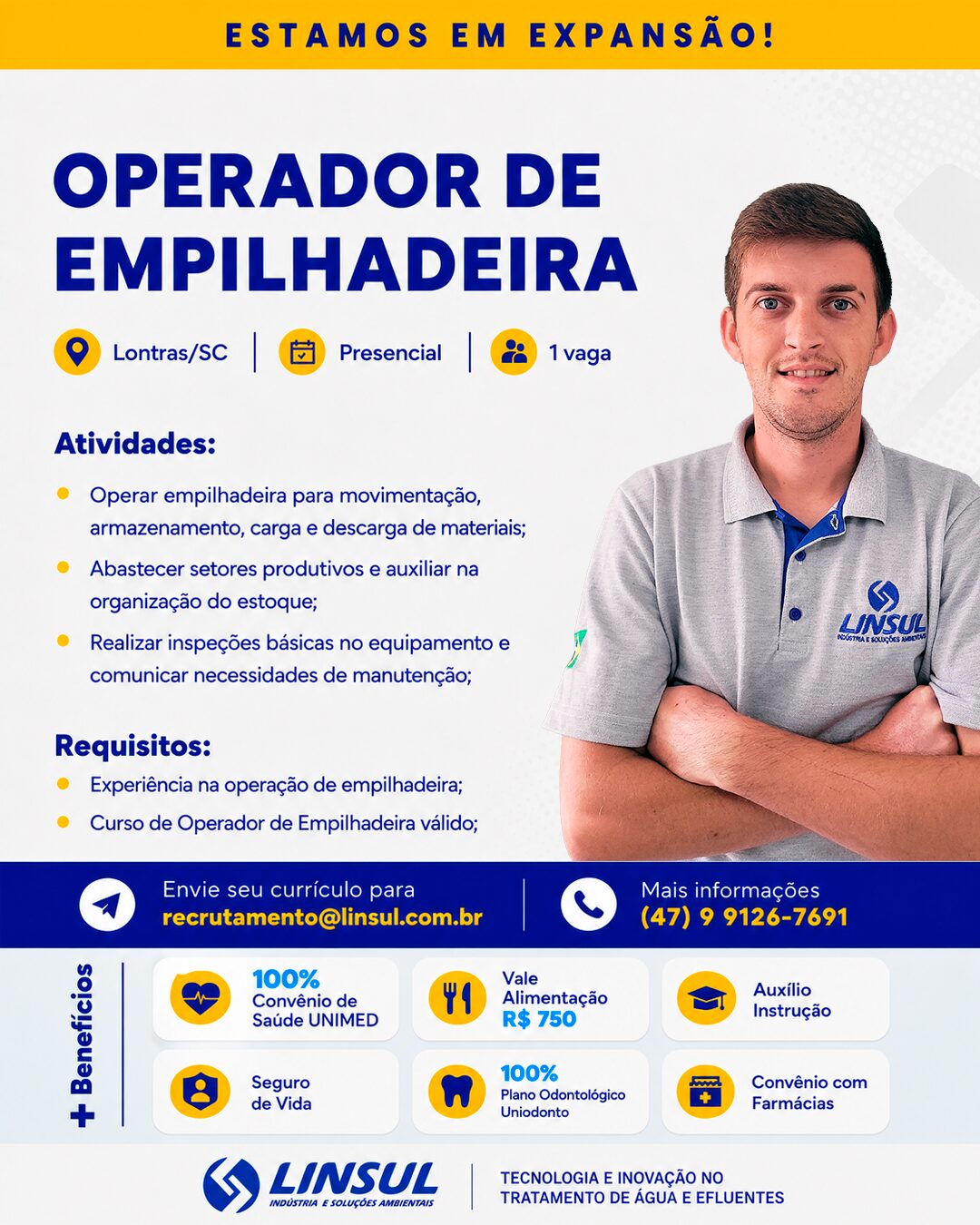 operador de empilhadeira