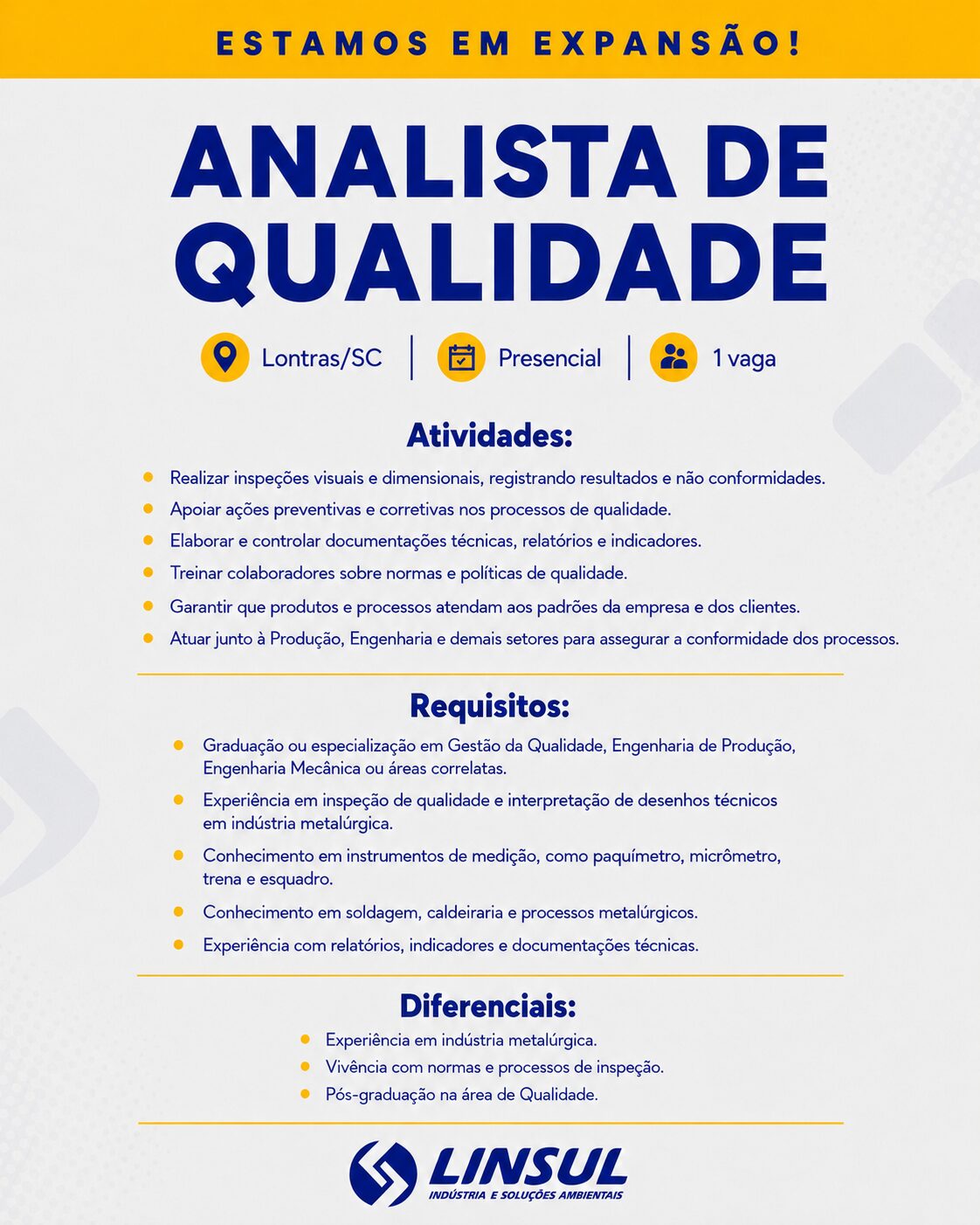 Analista de qualidade