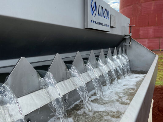 Flotador por Ar Dissolvido (DAF) Linsul para tratamento de efluentes e remoção de DBO e DQO.